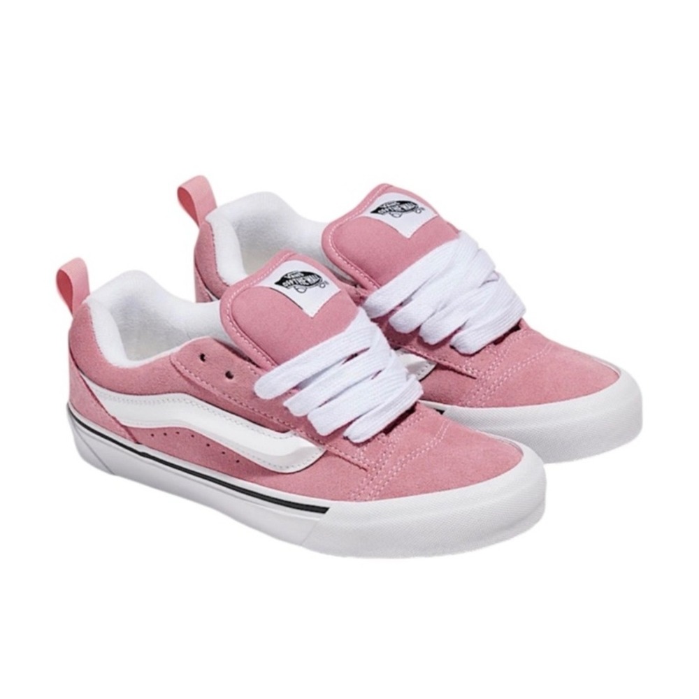 Vans Knu Skool‎ Rare HTF Skate Shoe Color Theory Foxglove Pink Mens 7 Womens 8.5